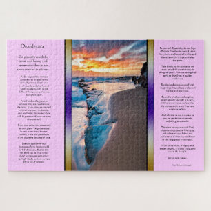 Quebra-cabeça Desiderata Blue Ocean Shoreline Sunset