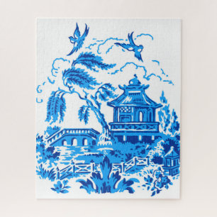Quebra-cabeça Design Azul