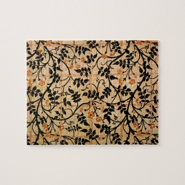 Quebra-cabeça Design da cortina da fuga do jasmim, 1868-70 (Horizontal)
