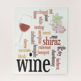 Quebra-cabeça Design da Nuvem do Vinho