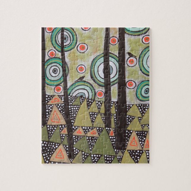 Quebra-cabeça Design da paisagem do triângulo (Vertical)