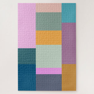 Quebra-cabeça Design de Formas Geométricas de Correção Coloridas