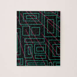 Quebra-cabeça design de fundo preto