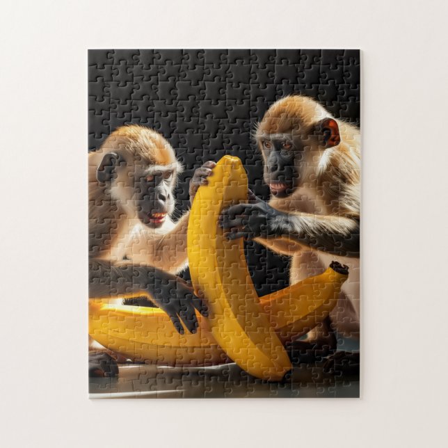 Quebra-cabeça Design de Macaco (Vertical)
