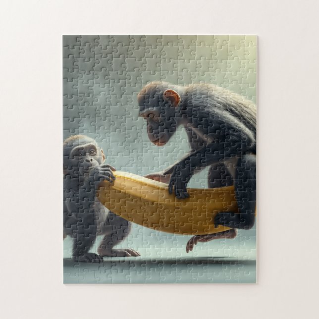 Quebra-cabeça Design de Macaco (Vertical)