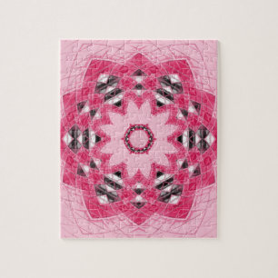 Quebra-cabeça design de mandala única e bonita