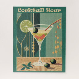Quebra-cabeça Design de Meio século de Hora do Cocktail