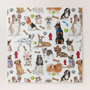 Quebra-cabeça Design de Padrão de Animais de Corte
