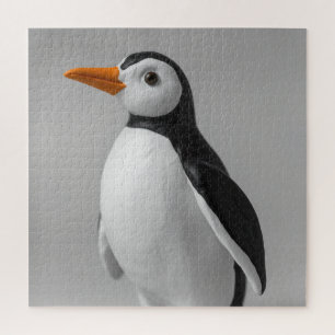 Quebra-cabeça Design de Pinguim Fofo – Adorável Animal de Invern