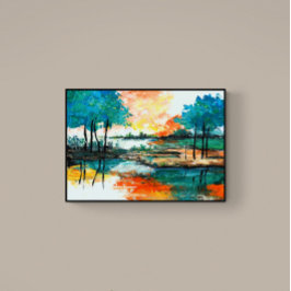 Quebra-cabeça Design de pintura Abstrato colorida