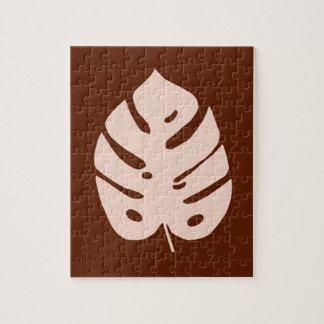 Quebra-cabeça Design de planta tropical de cobre original de