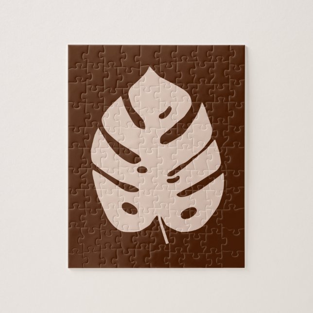 Quebra-cabeça Design de planta tropical de cobre original de (Vertical)