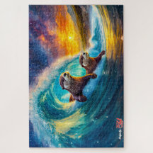Design De Surfe De Corpo De Otters Por Rich AMeN G