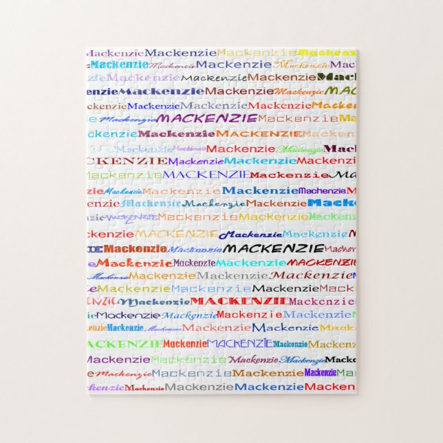 Quebra-cabeça Design de texto II Mackenzie (Vertical)