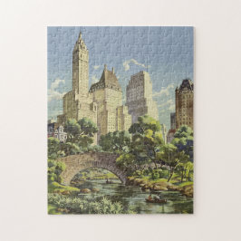 Quebra-cabeça Design de Vintage Nova York