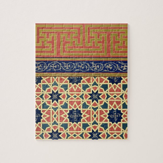 Quebra-cabeça Design decorativo árabe (litho da cor) (Vertical)