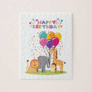 Quebra-cabeça Design do feliz aniversario