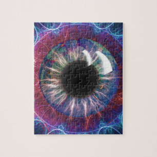 Quebra-cabeça Design do Fractal do olho de Tesla