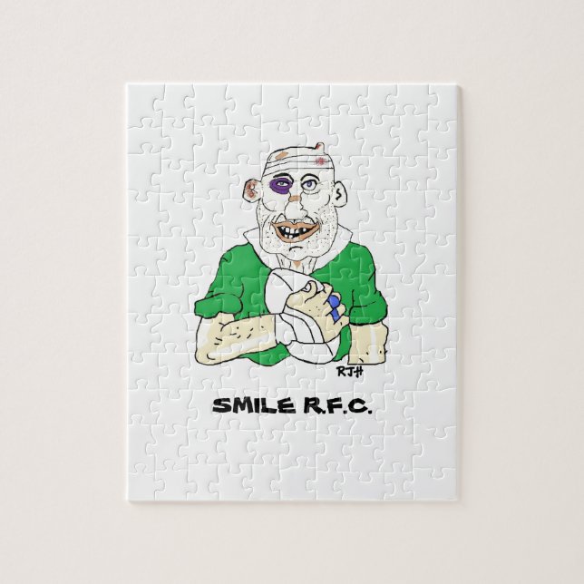 Quebra-cabeça design do rugby (Vertical)