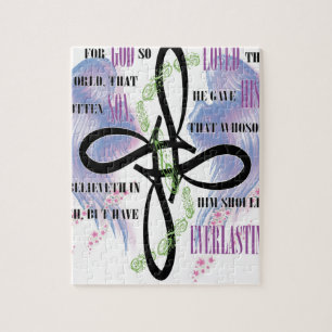 Quebra-cabeça Design do tatuagem do 3:16 de John