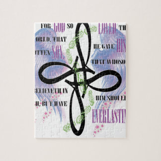 Quebra-cabeça Design do tatuagem do 3:16 de John