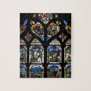 QUEBRA-CABEÇA DESIGN DO VITRAL DA CATEDRAL
