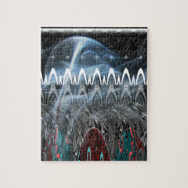 Quebra-cabeça Design moderno Tribal Edgy. (Vertical)