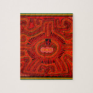 Quebra-cabeça Design Mola por índios San Blas