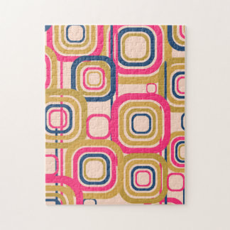 Quebra-cabeça Design quadrado Funky retro
