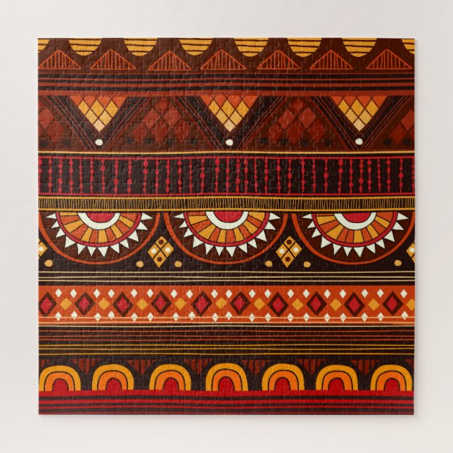 Quebra-cabeça Design tribal sem costura para várias utilizações. (Vertical)