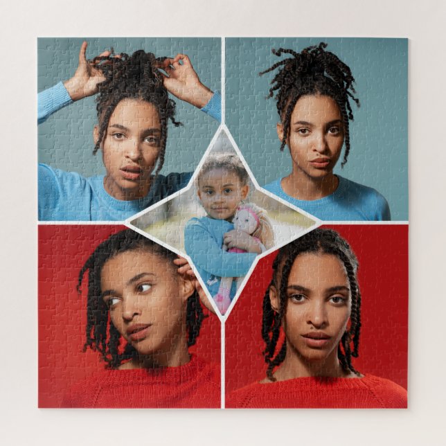 Quebra-cabeça Design Your Own 5 Photo Collage (Vertical)