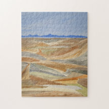 Desolar Impressão de Arte de Linha de Cores de Águ