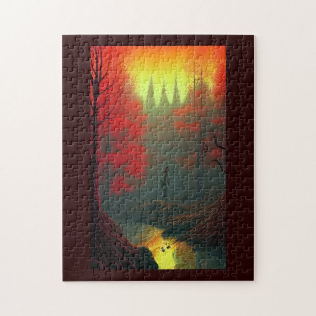 Quebra-cabeça Despejar espada mundial de fantasia em árvores de  (Vertical)