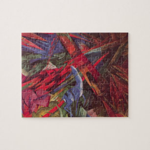 Quebra-cabeça Destinos Animais de Franz Marc, Arte Cubista Vinta