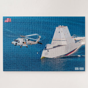 Quebra-cabeça DESTRUIDOR DIVISÍVEL - DDG-1000 (20x30 POLEGADAS)