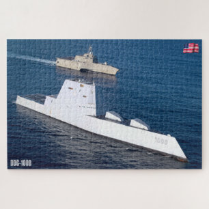 Quebra-cabeça DESTRUIDOR DIVISÍVEL - DDG-1000 (20x30 POLEGADAS)