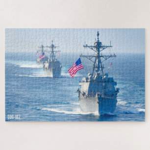 Quebra-cabeça DESTRUIDOR DIVISÍVEL - DDG-102 (20x30 POLEGADAS)