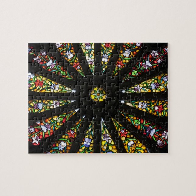 Quebra-cabeça Detalhe de vitral (Horizontal)