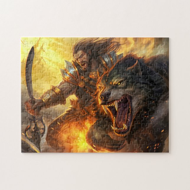 Quebra-cabeça Deus Loki desencadeou o Lobo Fenris (Horizontal)