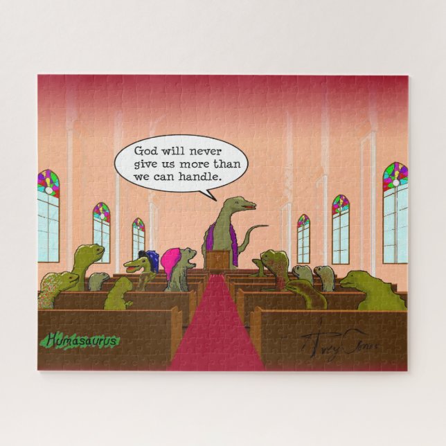 Quebra-cabeça Deus Nunca Nos Dá Mais Do Que Podemos Lidar (Horizontal)