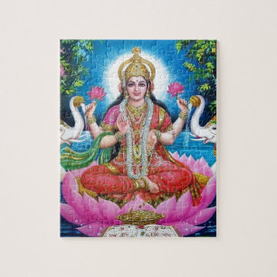 Quebra-cabeça Deusa de Lakshmi de amor, de prosperidade, e de