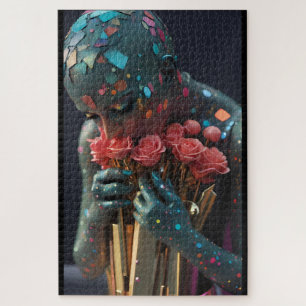 Quebra-cabeça Deusa do Amor Asfixiante e Disperso - Arte de Ken 