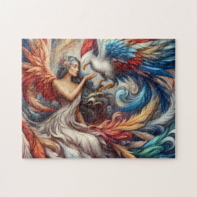 Quebra-cabeça Deusa e Fenix (Horizontal)