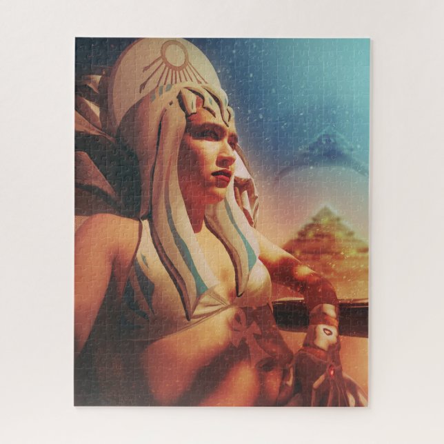 Quebra-cabeça Deusa egípcia antiga estrangeira (Vertical)