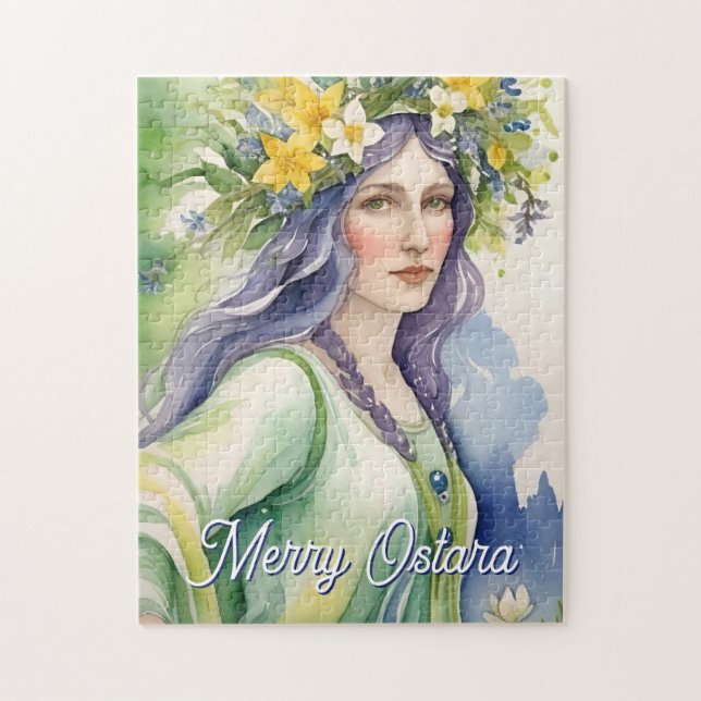 Quebra-cabeça Deusa Ostara Sabbat do Equinócio da Primavera Feri (Vertical)