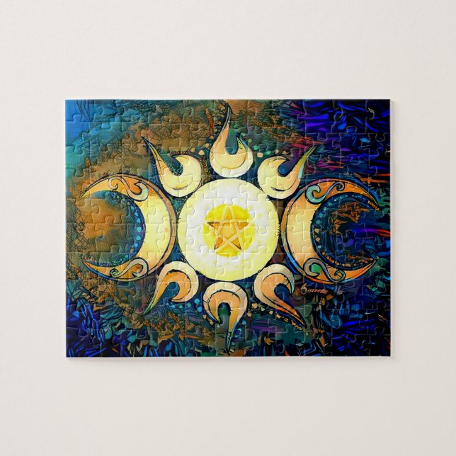 Quebra-cabeça Deusa tripla coroada (Horizontal)