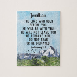 Quebra-cabeça Deuteronomia 31 8 Bíblia Verso Natureza da Aquarel