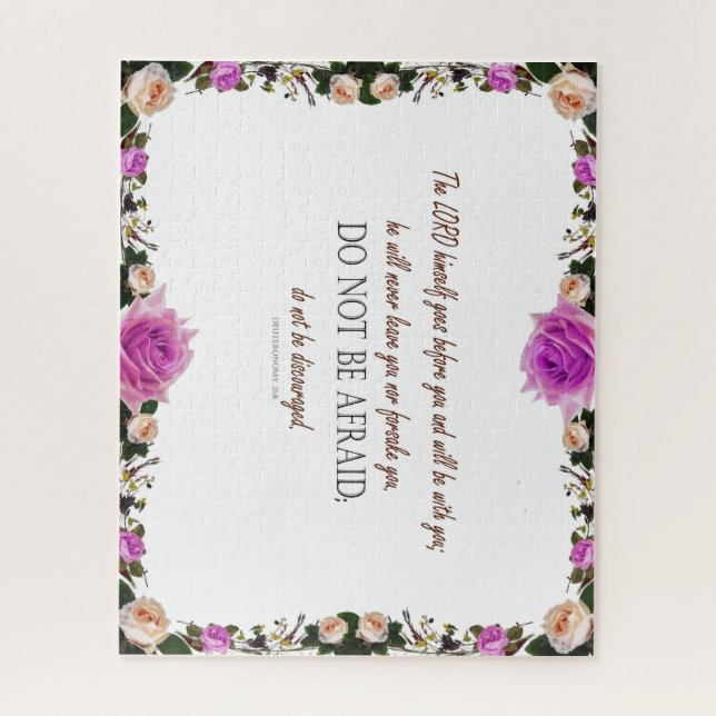 Quebra-cabeça Deuteronomy_31, Não se desanime (Vertical)