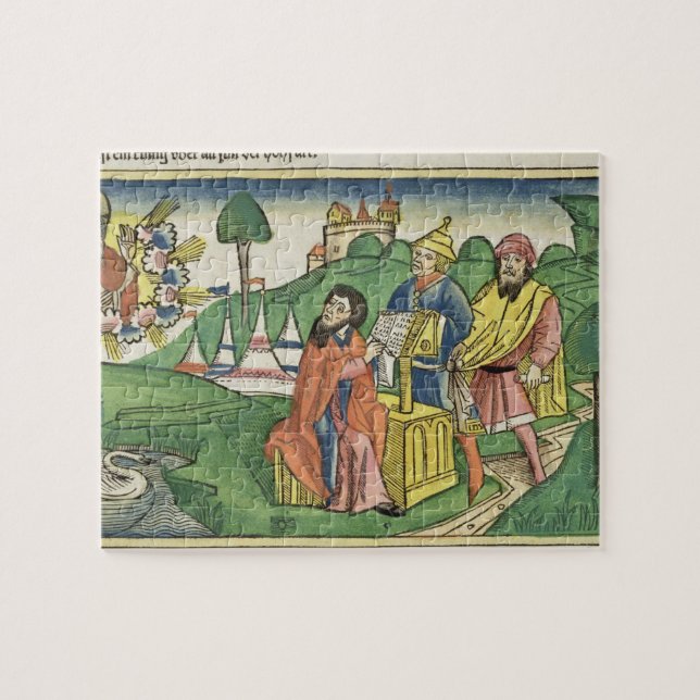 Quebra-cabeça Deuteronomy: Frontispiece em que o deus faz o L (Horizontal)