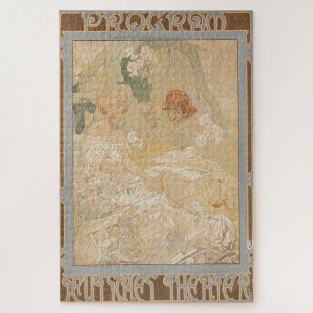 Quebra-cabeça Deutsches Schauspiel-Haus Theater Program de Mucha (Vertical)